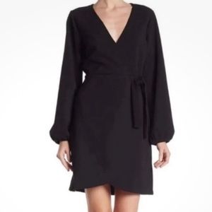 Madewell texture and thread black side tide dress. Size M
